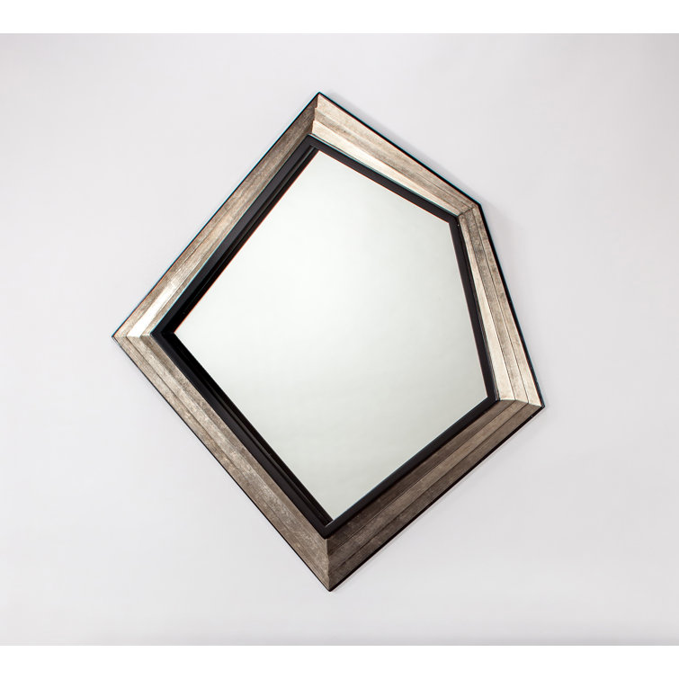 Artmax Asymmetrical Wood Wall Mirror Wayfair